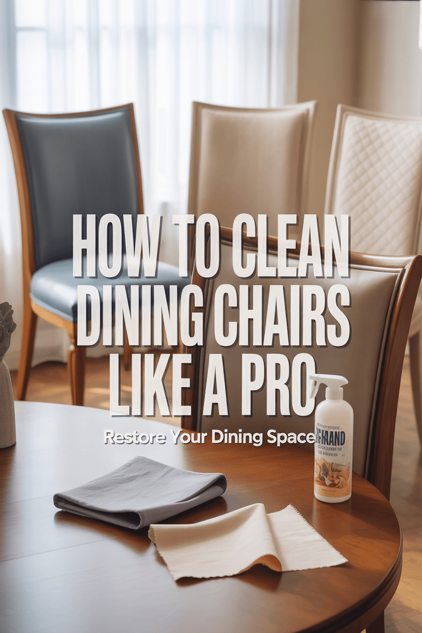 Revive Your Dining Chairs: The Ultimate Cleaning Guide