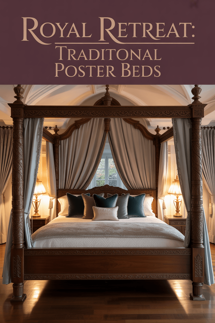 Royal Retreat: The Timeless Appeal of Traditional Poster Bed Frames