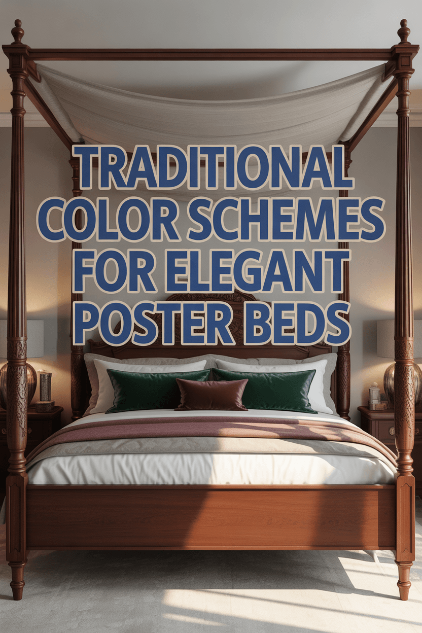 How Can You Mix a Traditional Poster Bed with Modern Decor?