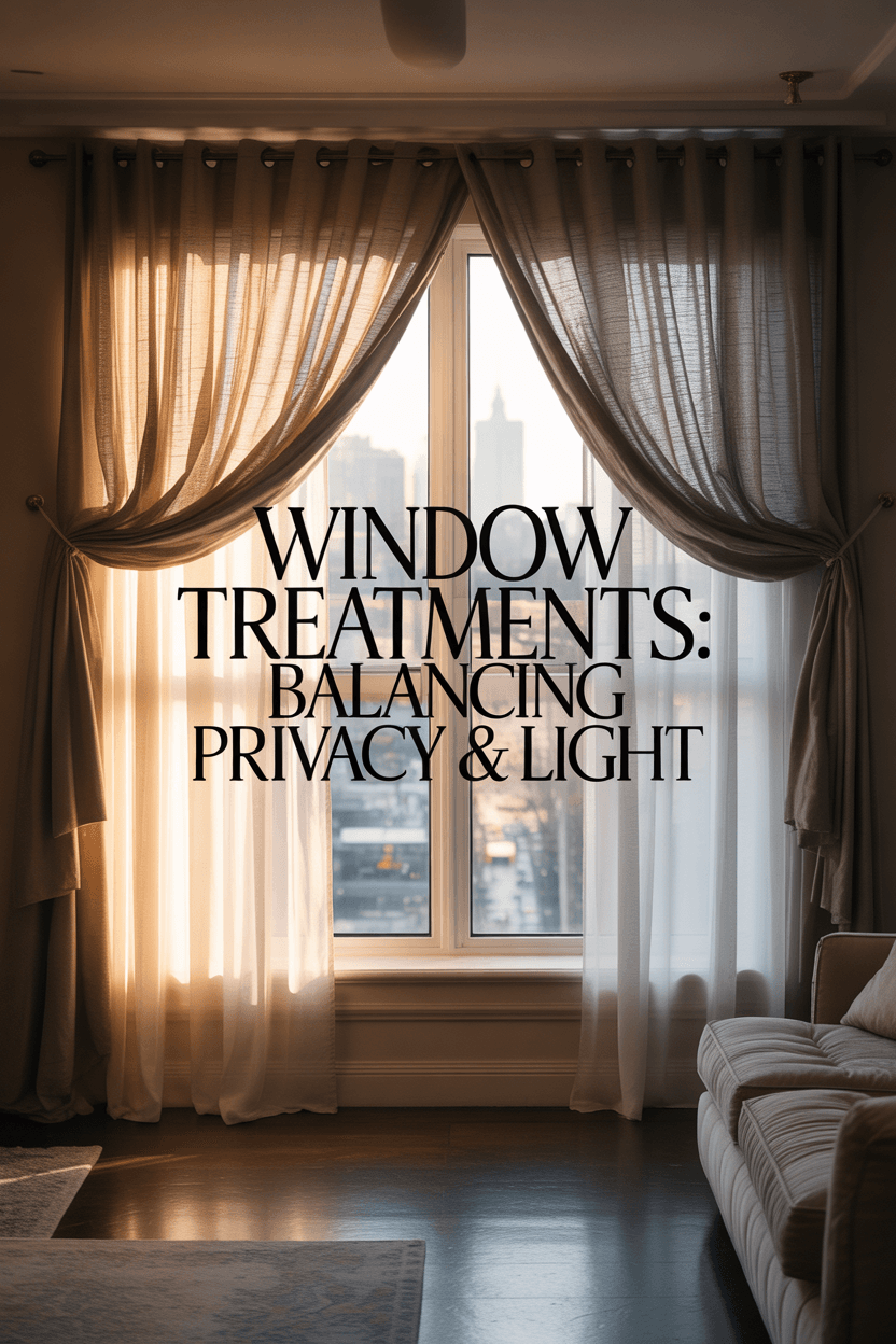How to Choose Window Treatments for Light and Privacy?