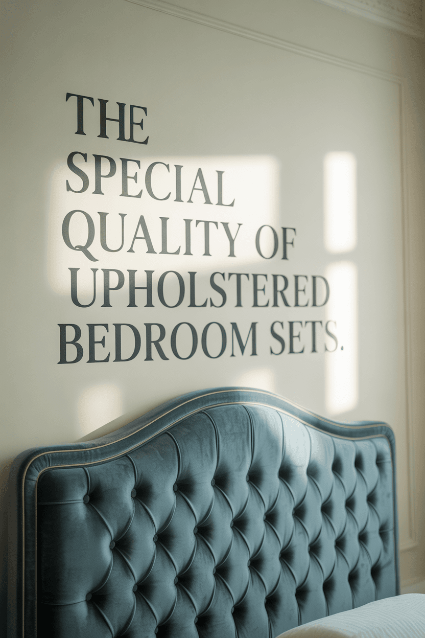 How to Create a Sanctuary with an Upholstered Bedroom Set