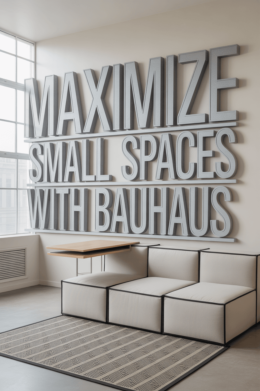 Small Space Bauhaus Design That Maximizes Every Square Inch