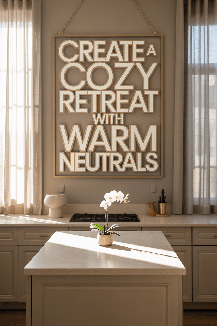How Can I Use Warm Neutrals for a Cozy, Modern Look?