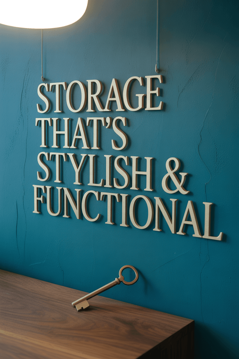 Incorporate Functional and Stylish Storage