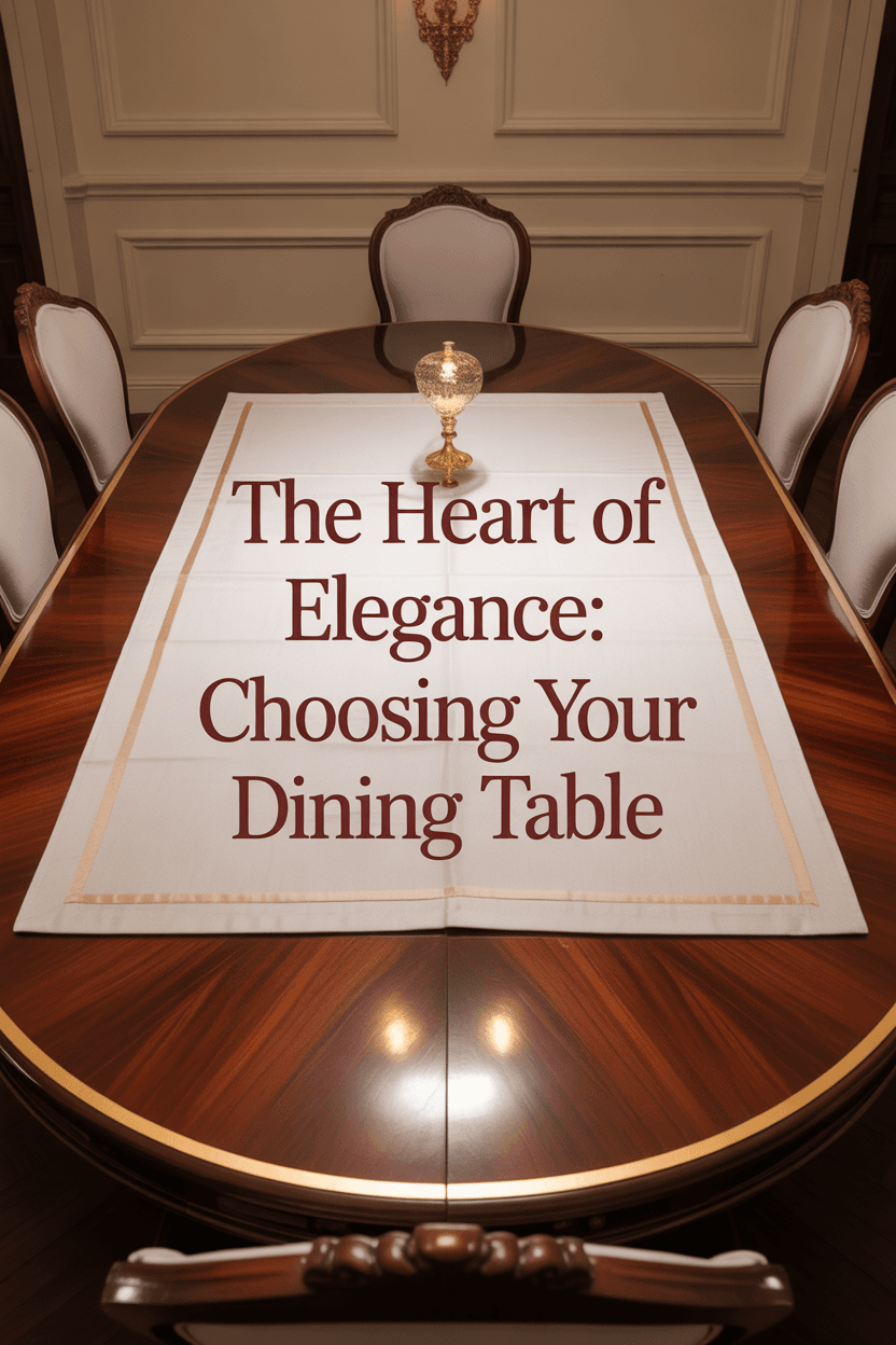 Select the Perfect Dining Table as the Room's Anchor