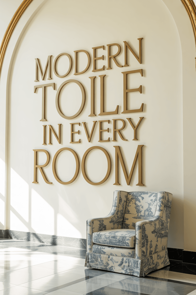 How Can I Make a Statement with Toile Upholstery?