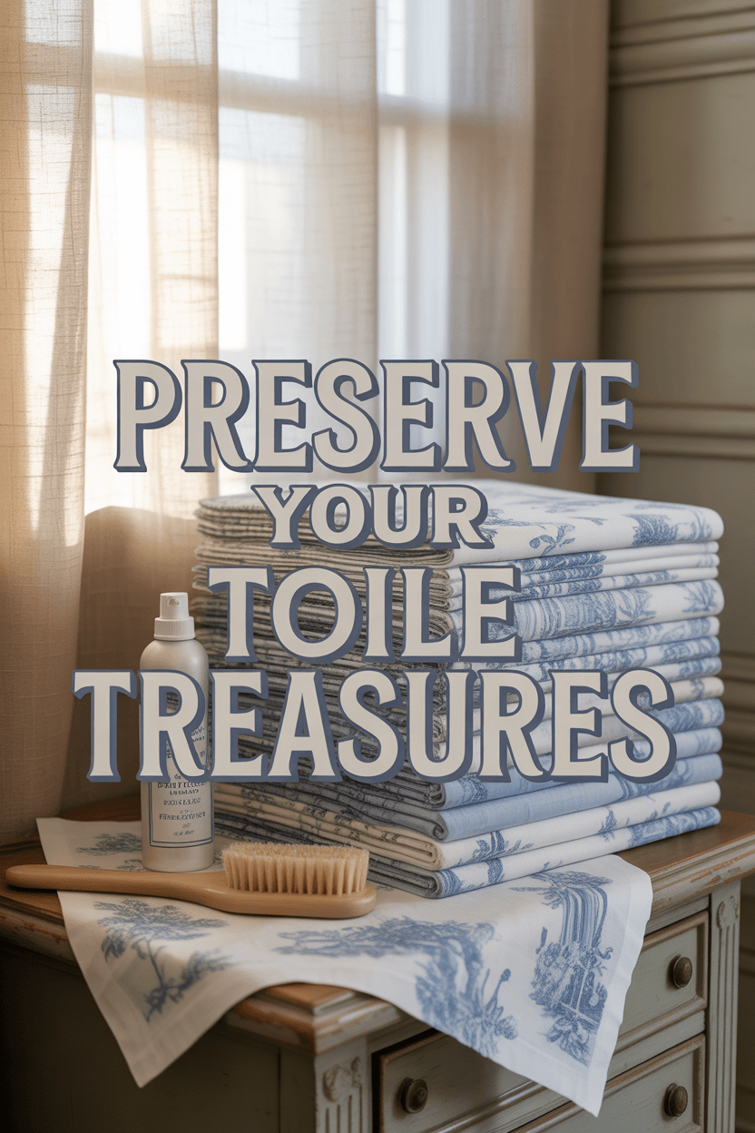 Preserving Beauty: Caring for Toile Textiles