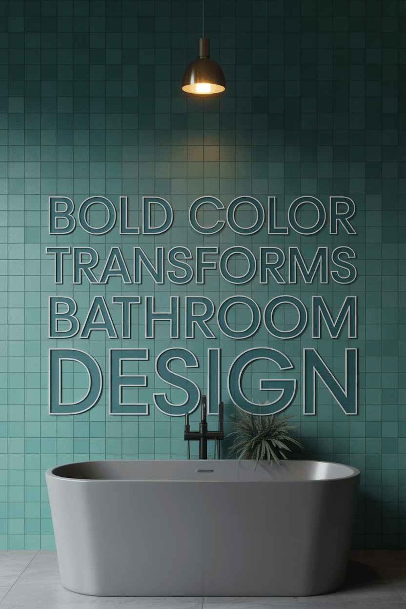 How to Use Bold Color on Your Bathroom Walls