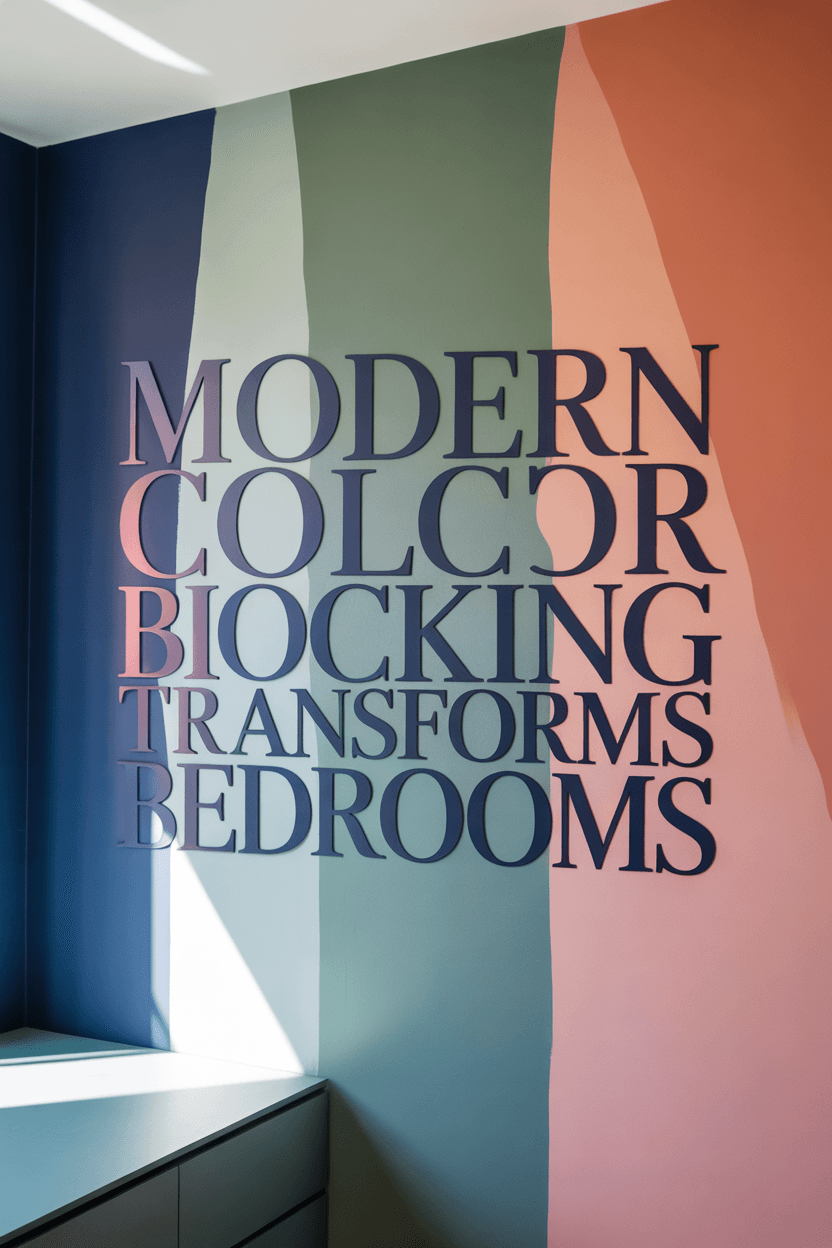 How to Use Patterns and Color Blocking on an Accent Wall