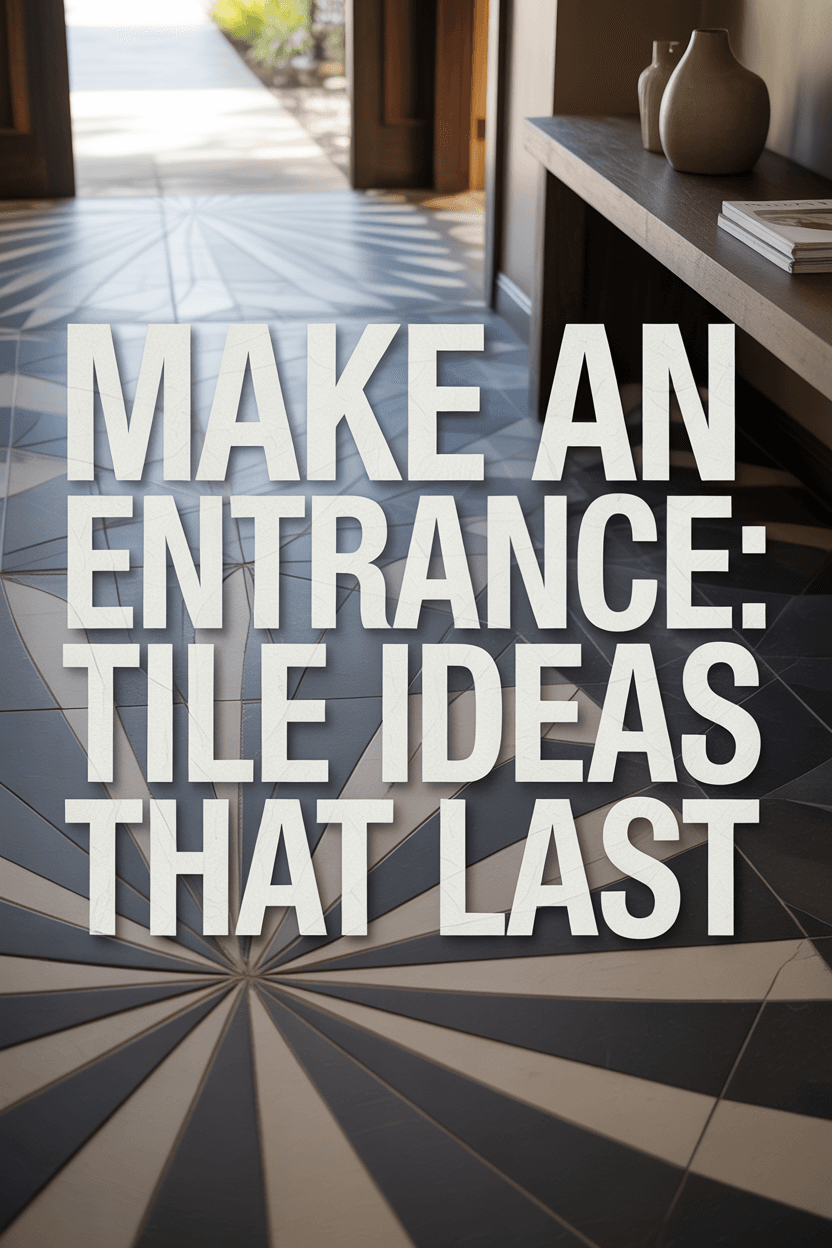 Design a Grand Entrance and Seamless Transitions with Tile