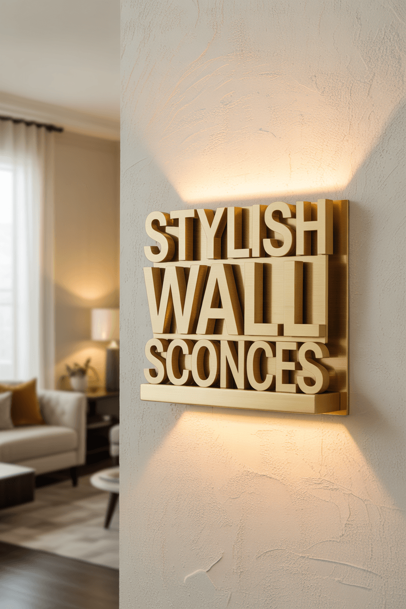 Wall Sconces: Stylish Lighting Solutions That Save Space While Elevating Your Décor