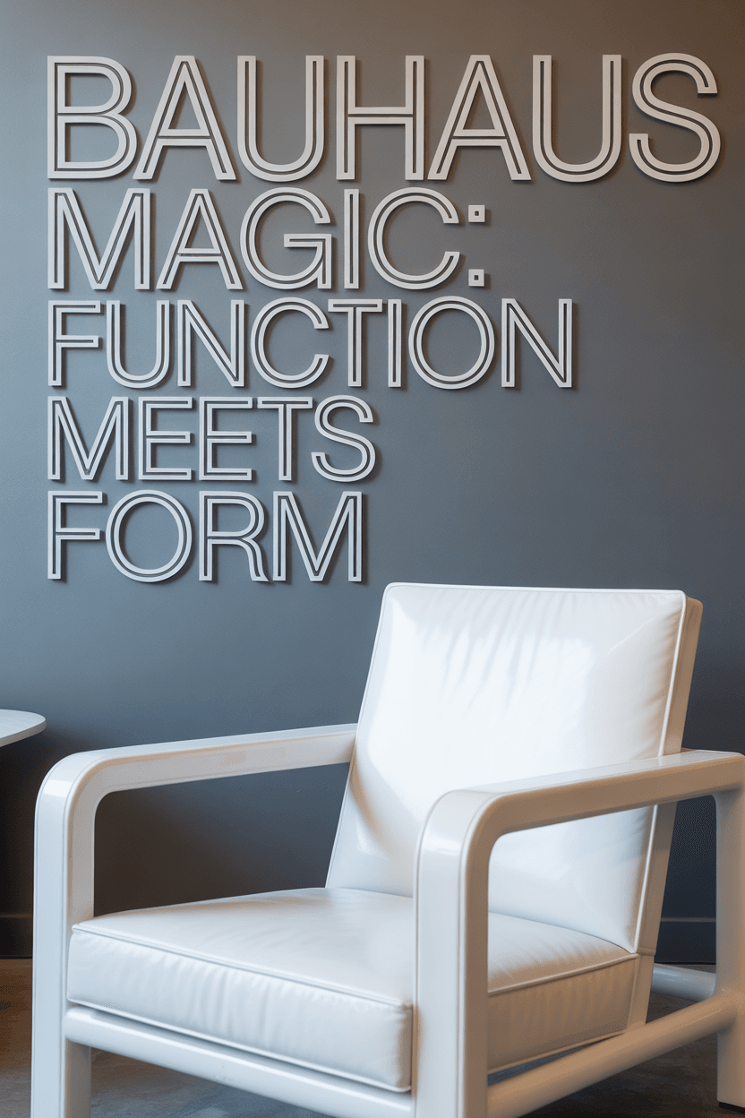 What is Bauhaus Interior Design? Where Function and Form Create Design Magic