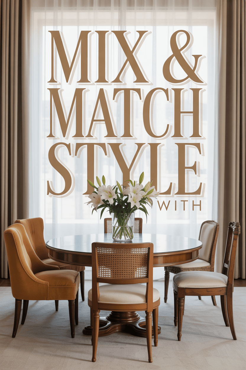 How Can I Mix and Match Dining Furniture for a Designer Look?