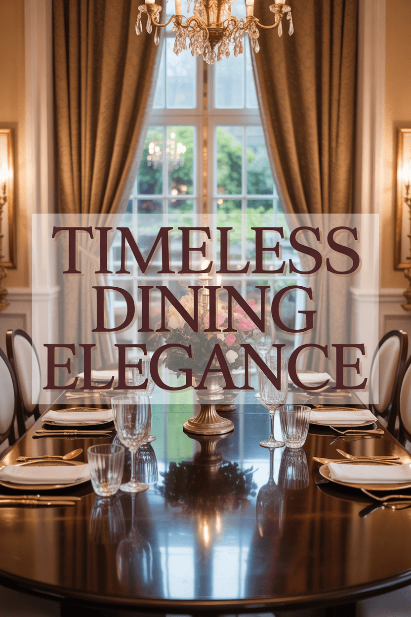 Timeless Elegance: 7 Ways to Transform Your Formal Dining Room