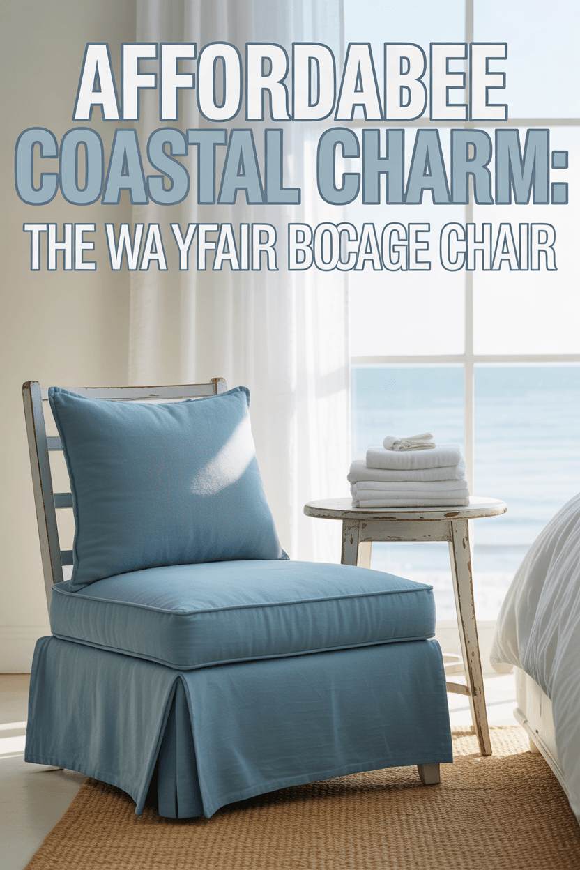 Affordable Seaside Style: The Wayfair Bocage Coastal Chair