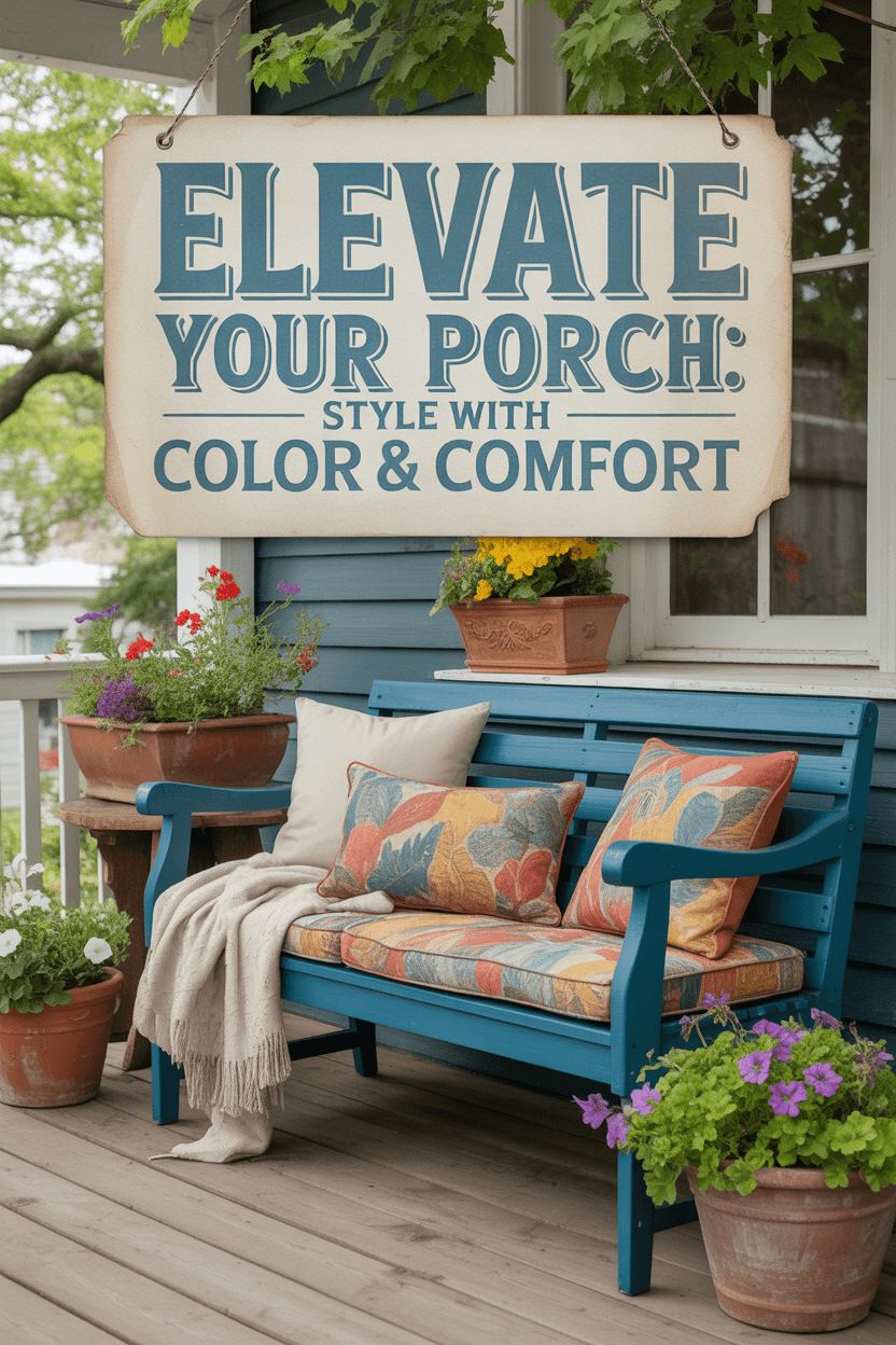 Complete the Look: Style Your Bench with Color and Comfort