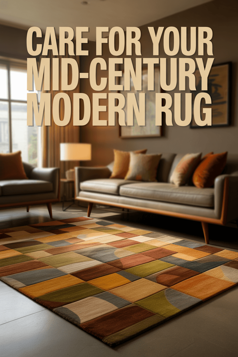 How to Care For Your Mid-Century Modern Rug