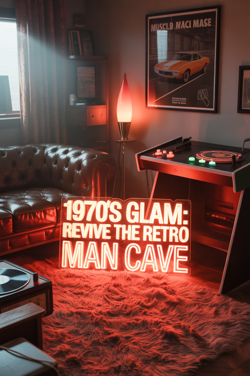 How to Create the Ultimate 1970s Retro Man Cave