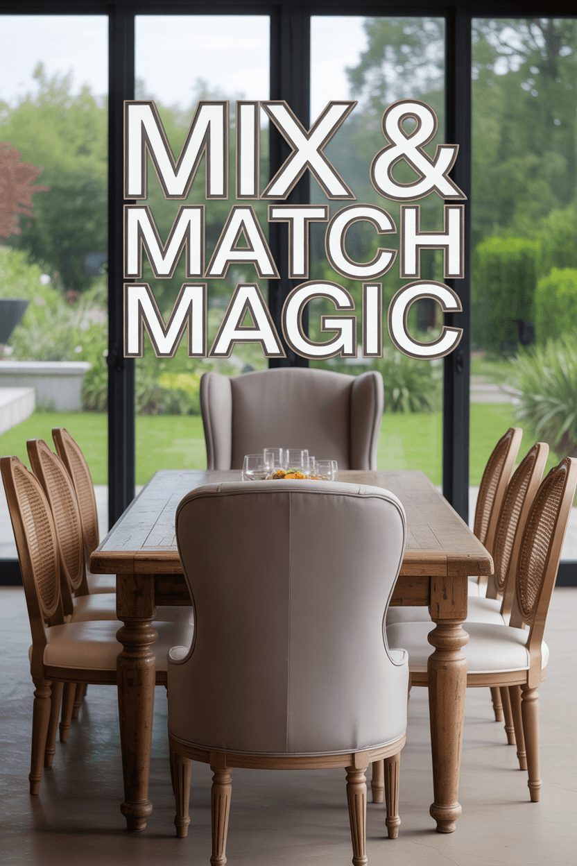How to Mix and Match Chairs for a Custom Designer Look