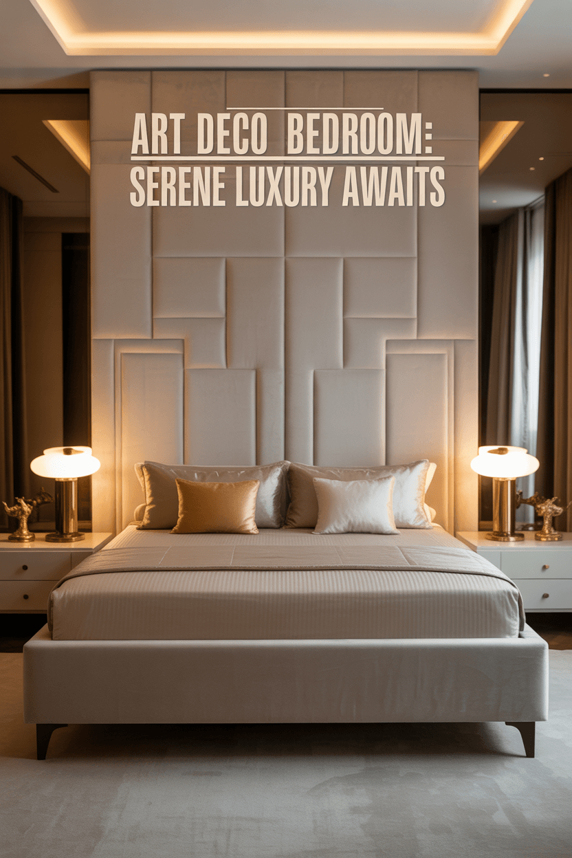 How to Style a Serene Art Deco Bedroom and Bath