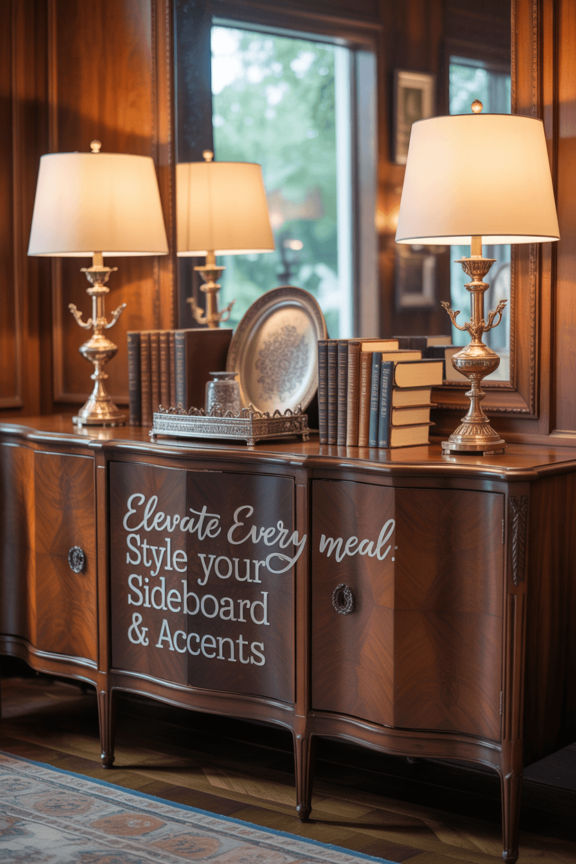 The Final Flourish: How to Style Your Sideboard and Accents