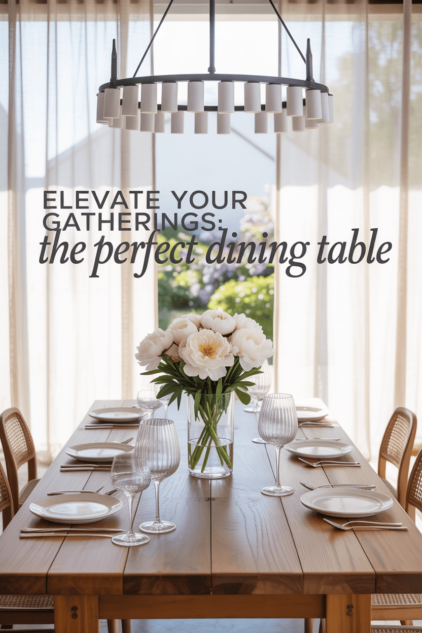 Find Your Star: How to Choose a Dining Table