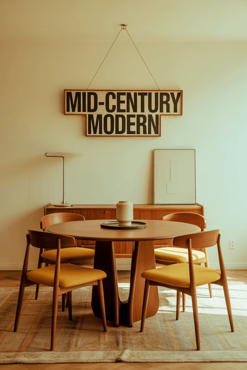Timeless Appeal: How to Design a Mid-Century Modern Dining Room