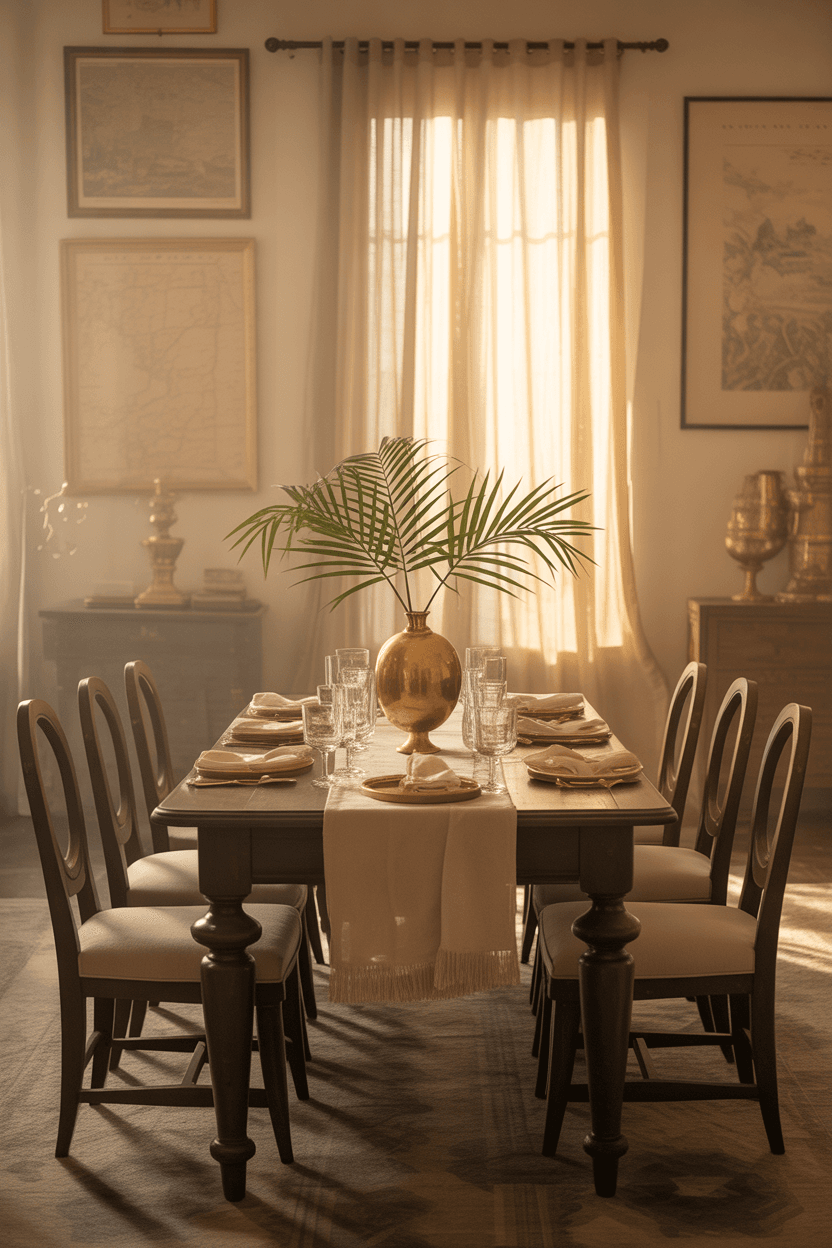 Worldly Charm: The British Colonial Dining Room