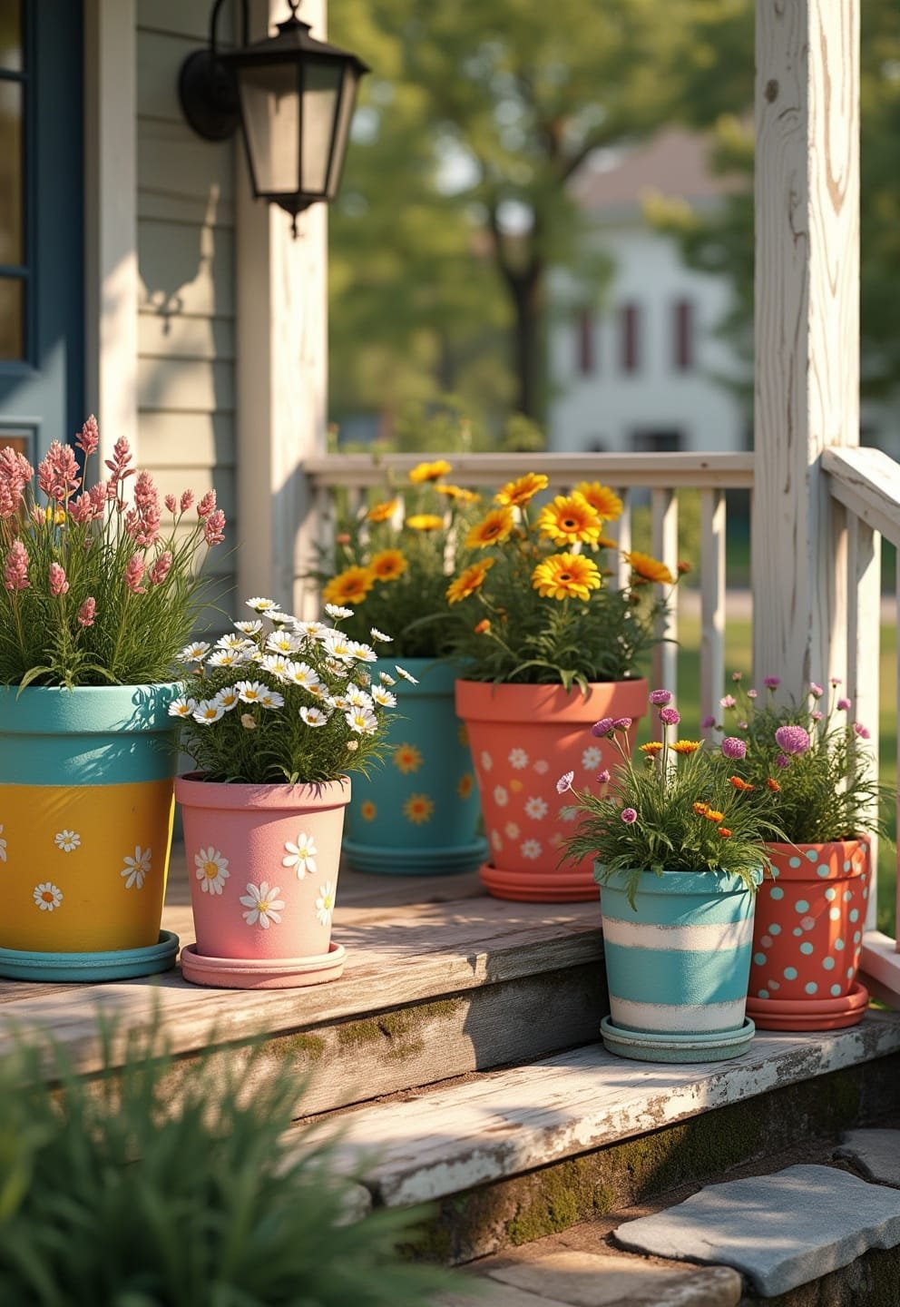 4) Colorful Outdoor Throw Pillows