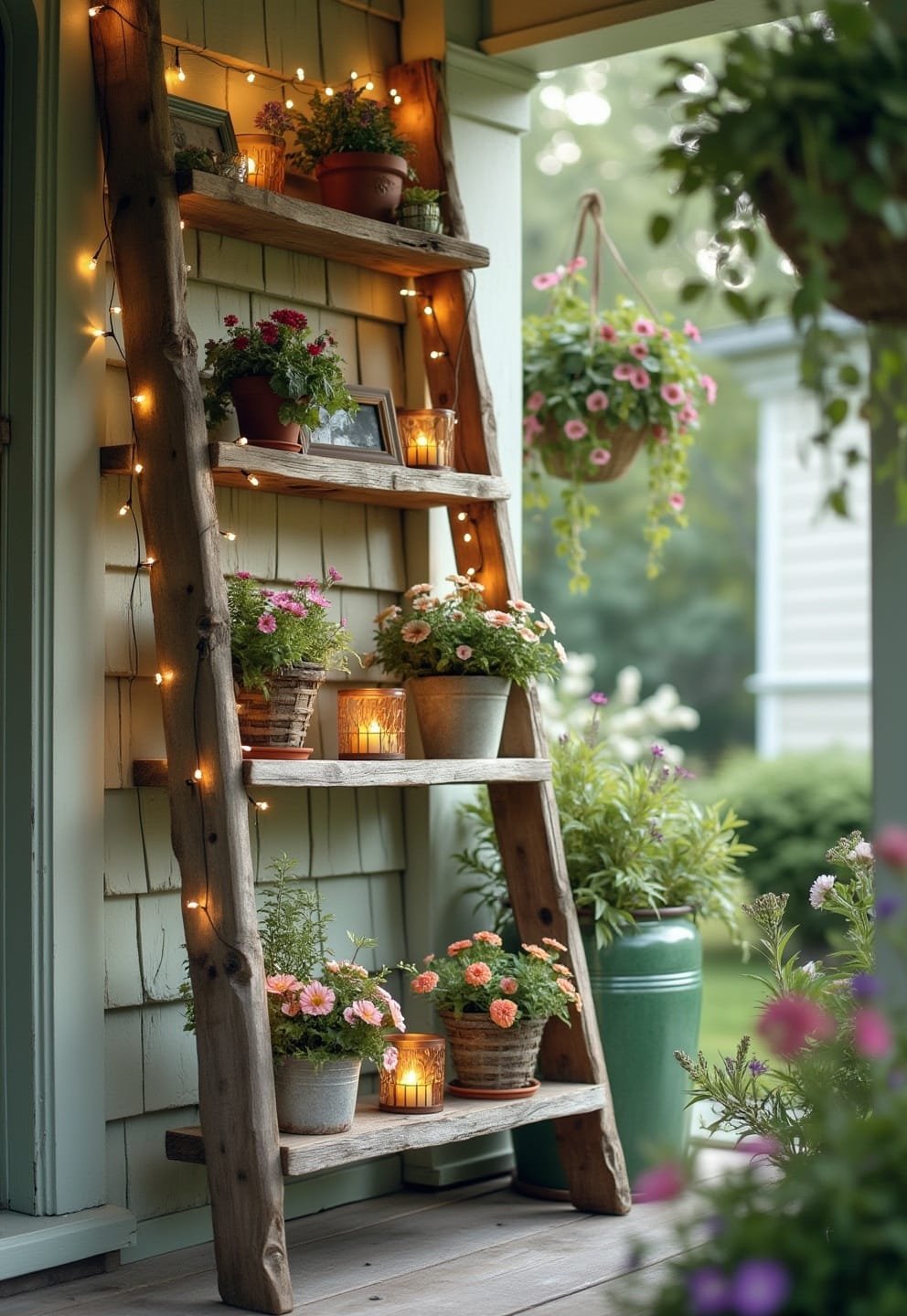 2) Vintage Metal Watering Can
