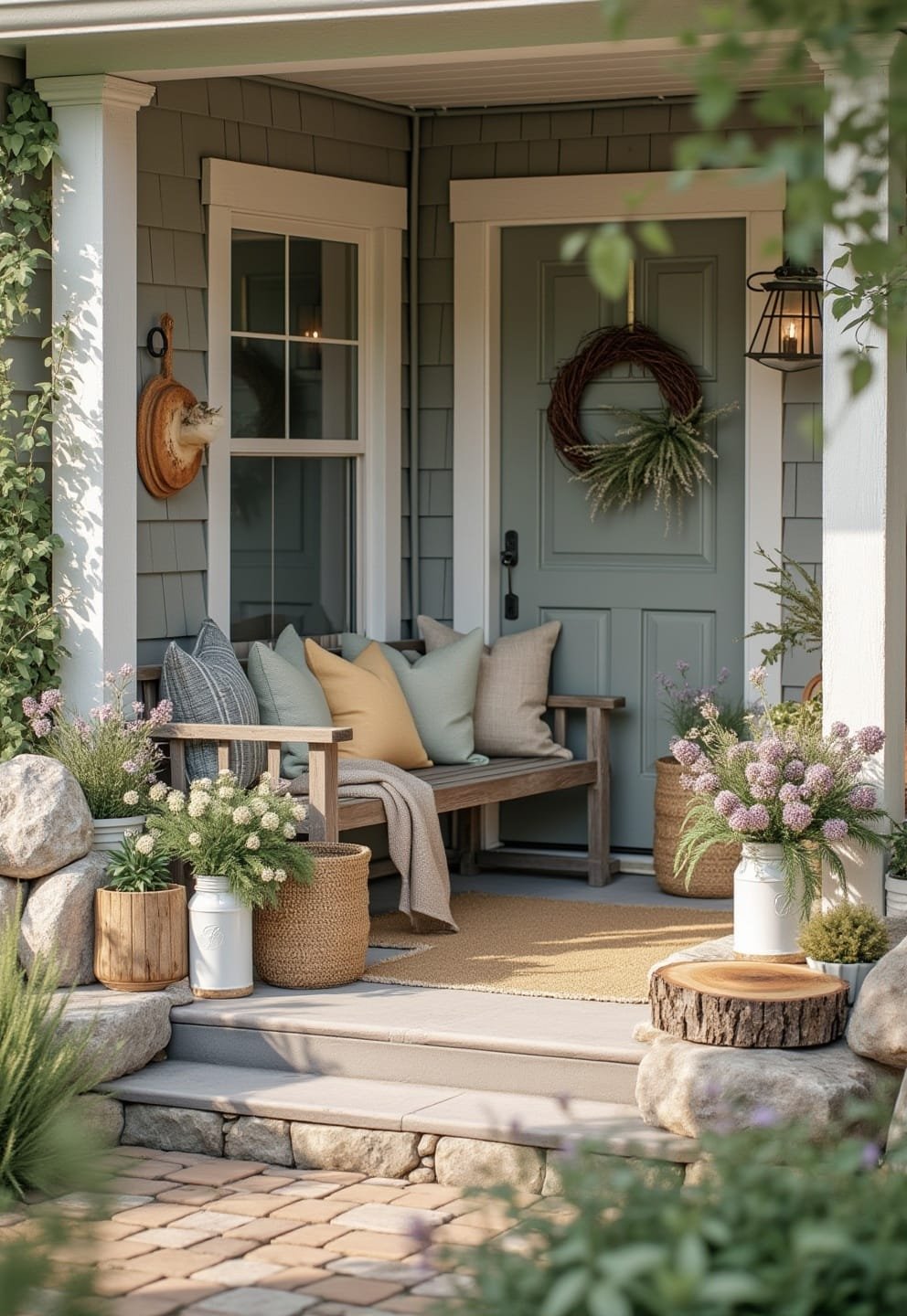 7) Vintage-style Rocking Chair