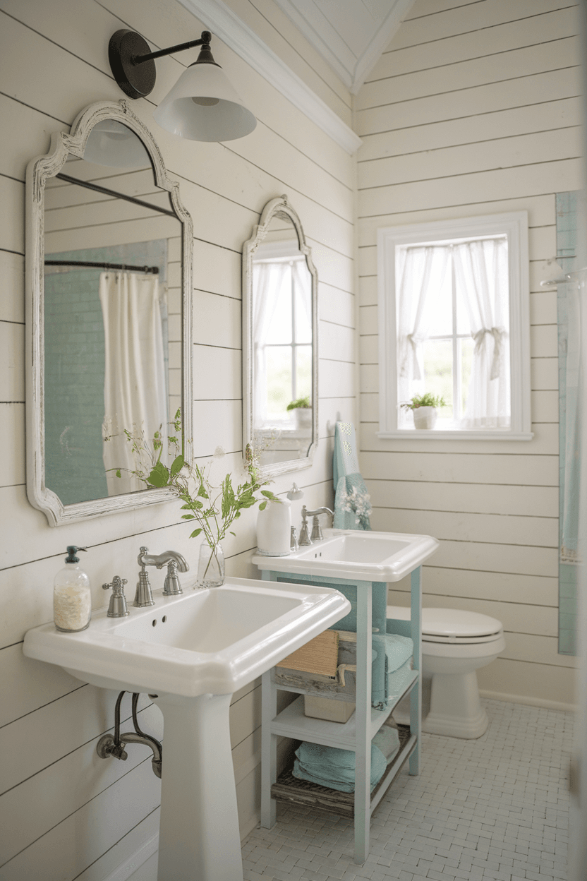 3 – Blend Modern Fixtures with Vintage Charm