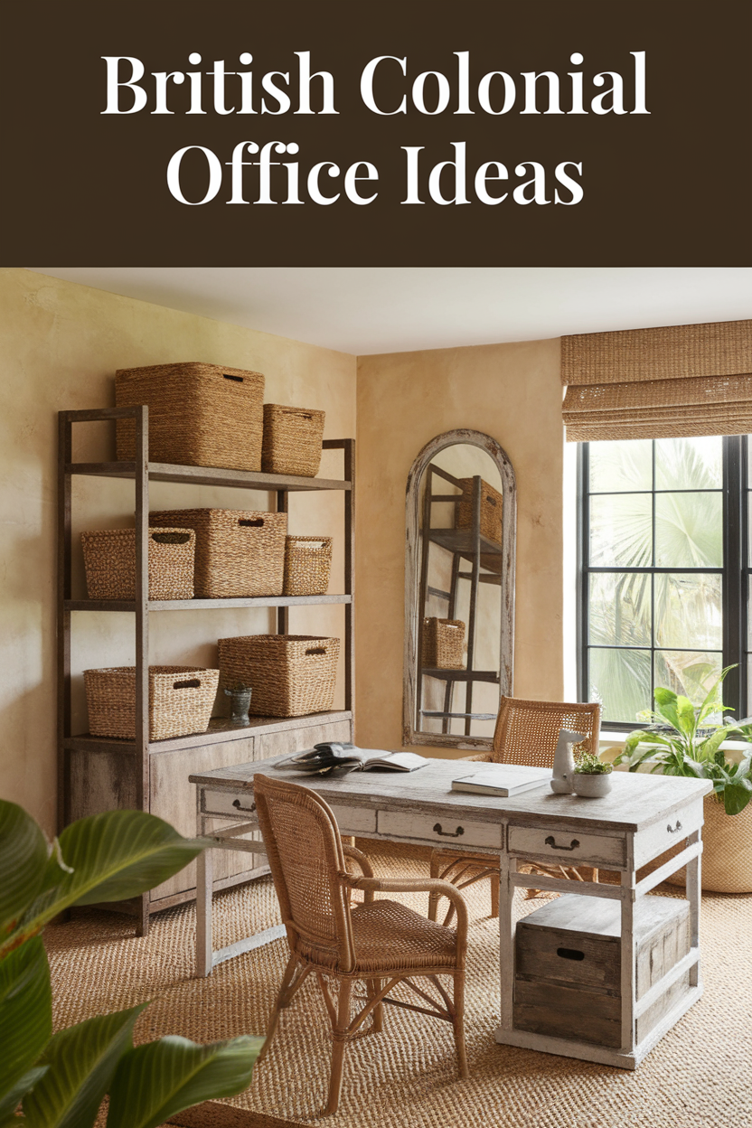 15 British Colonial Style Office Essentials (Exotic Elegance!)