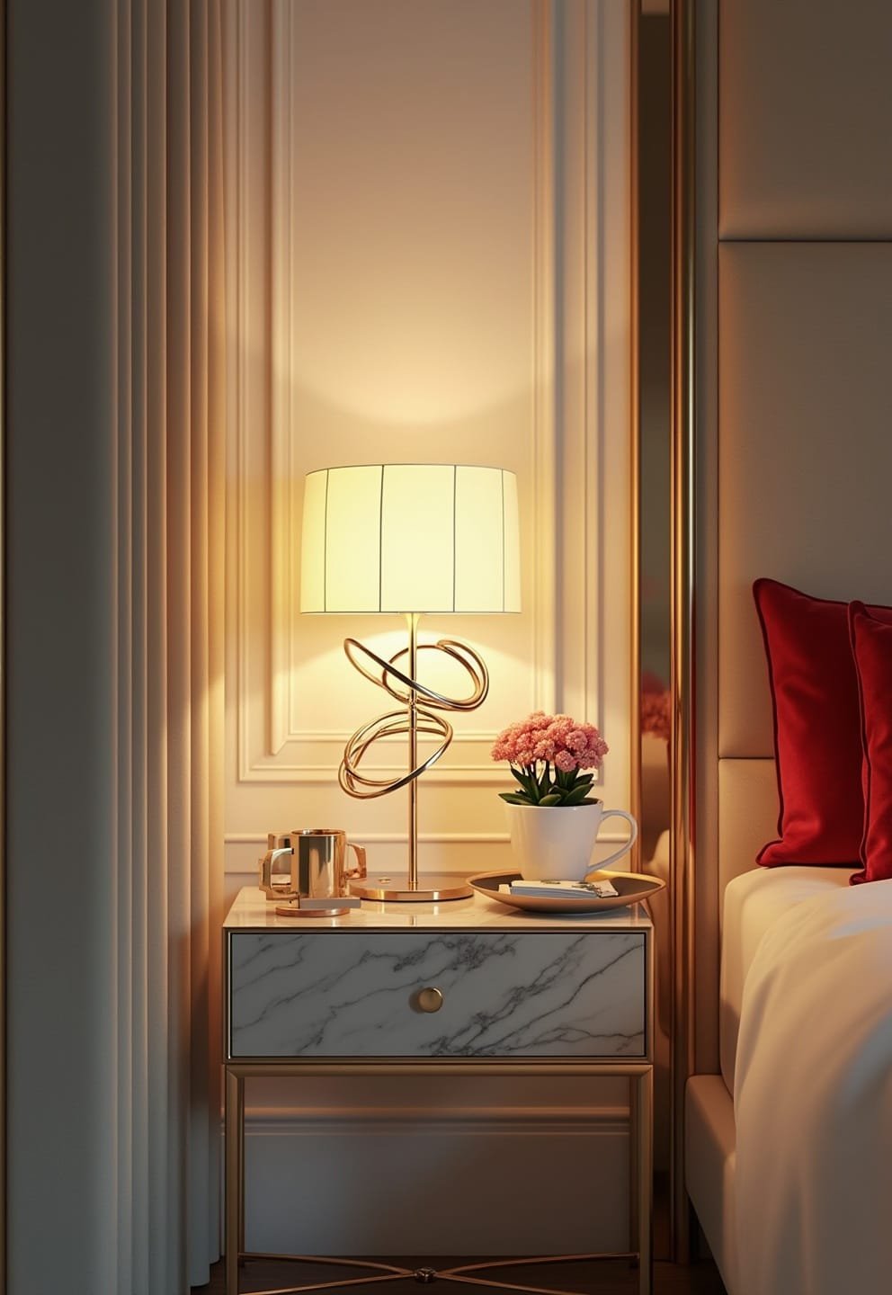 15 luxury aesthetic bedside table ideas (designer secrets) 6 4) Cassoni Italian Luxury Bedside Table