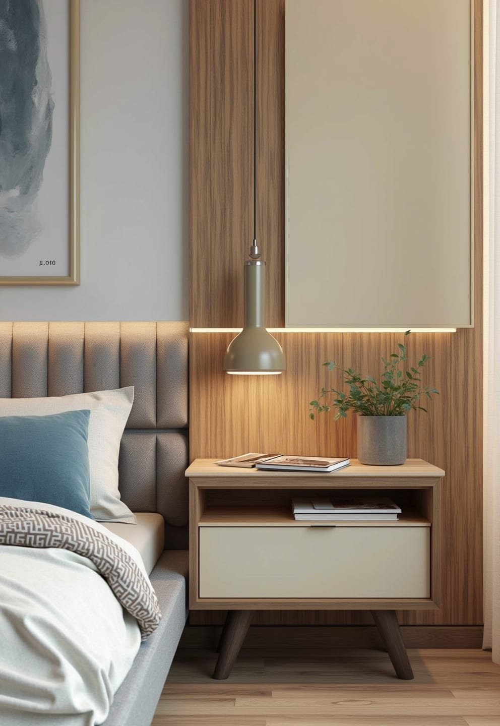 15 luxury aesthetic bedside table ideas (designer secrets) 13 11) High-end Finish Nightstand