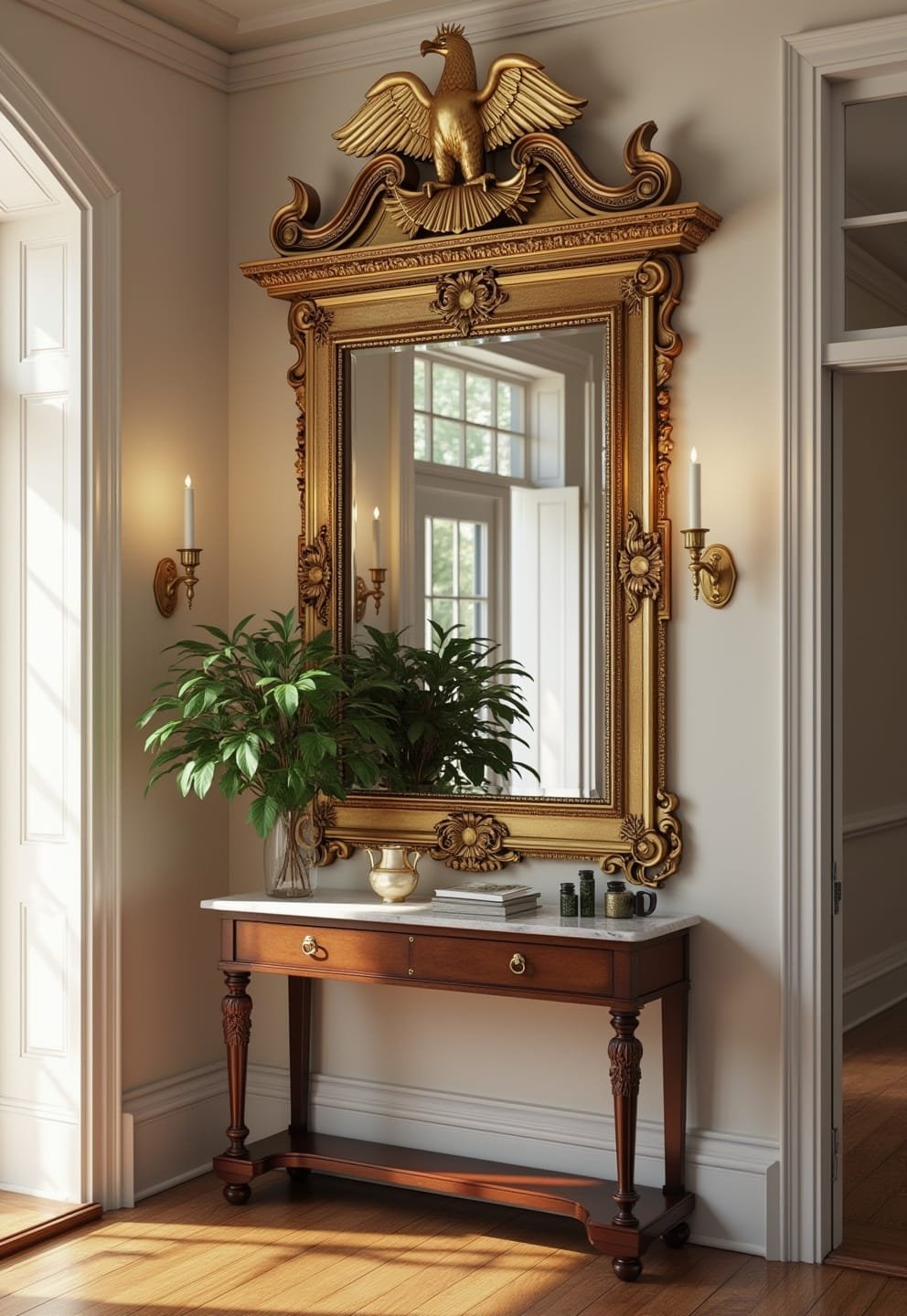 7 american colonial entryway ideas (timeless home design) 5 4) Federal-style Mirror