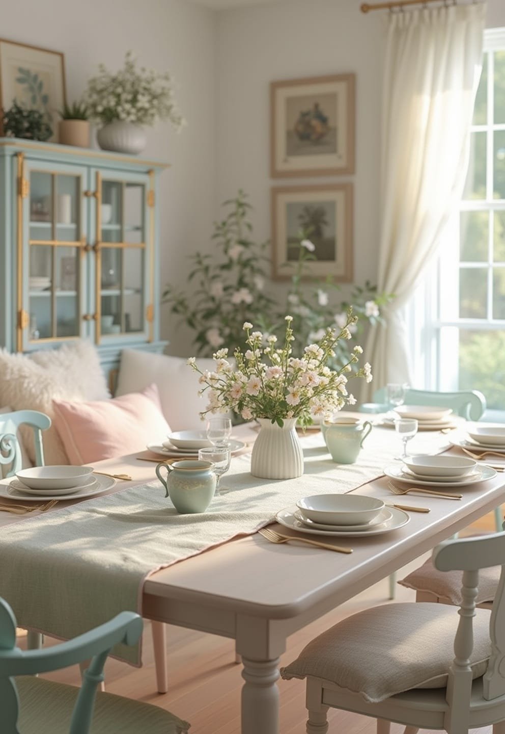 1) Floral Throw Pillows