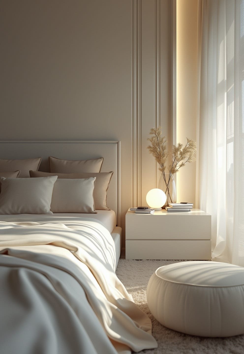 15 luxury aesthetic bedside table ideas (designer secrets) 9 7) Cracked Stone Luxury Table