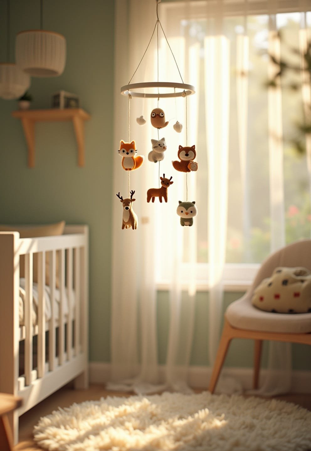 3) Woodland Creature Mobile