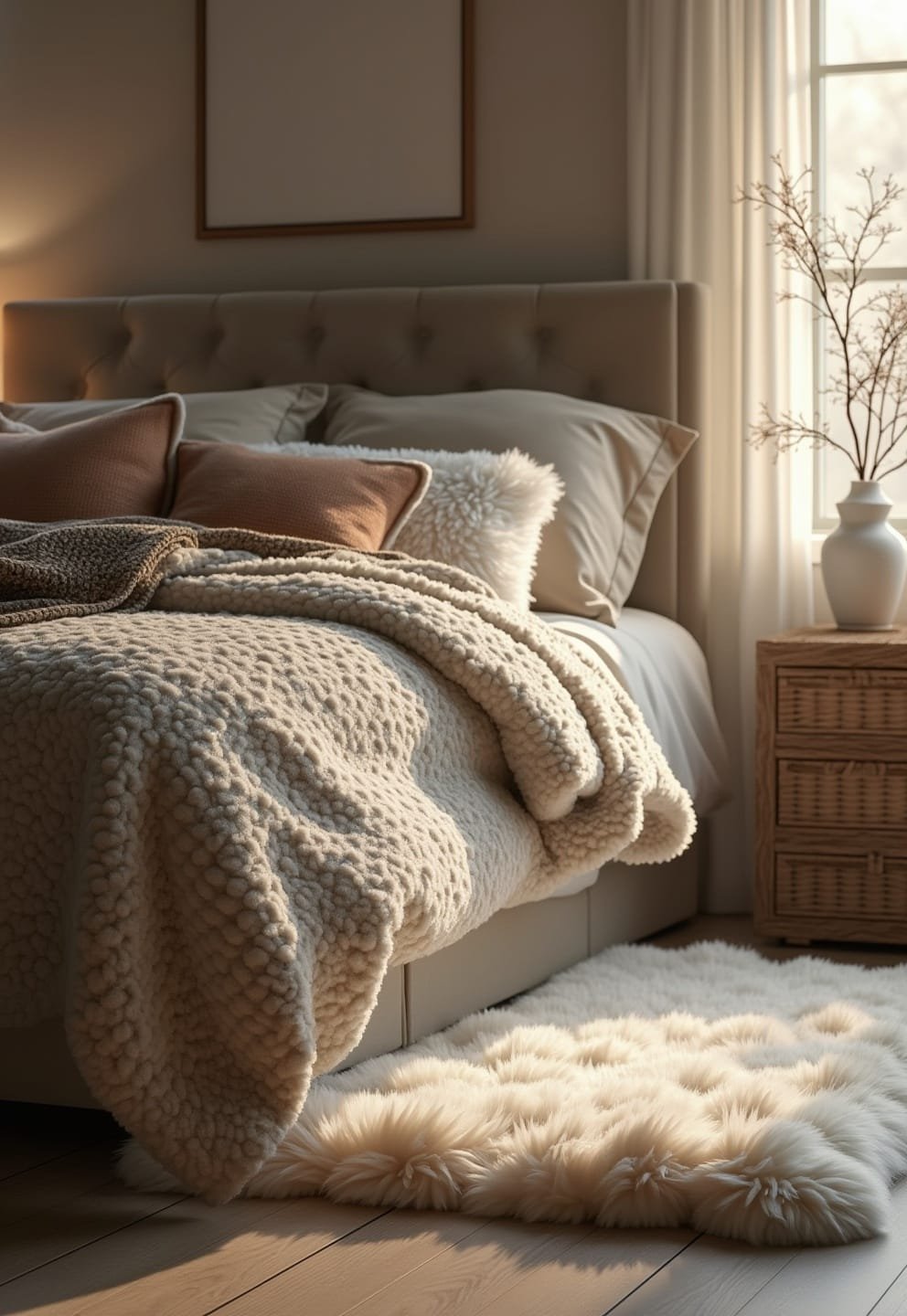 15 cozy bedroom aesthetic ideas (transform your space) 15 13) Textured Bed Canopy