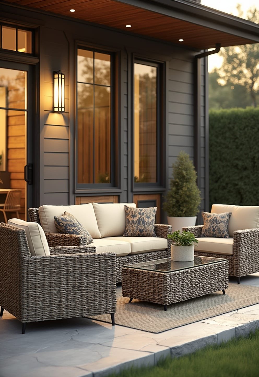 7 more front porch chairs for easy living (that last forever) 8 6) Devoko Patio Porch Chair Set